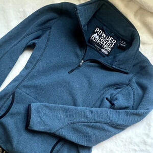 Powder River Outfitters Half Zip Blue Sweater